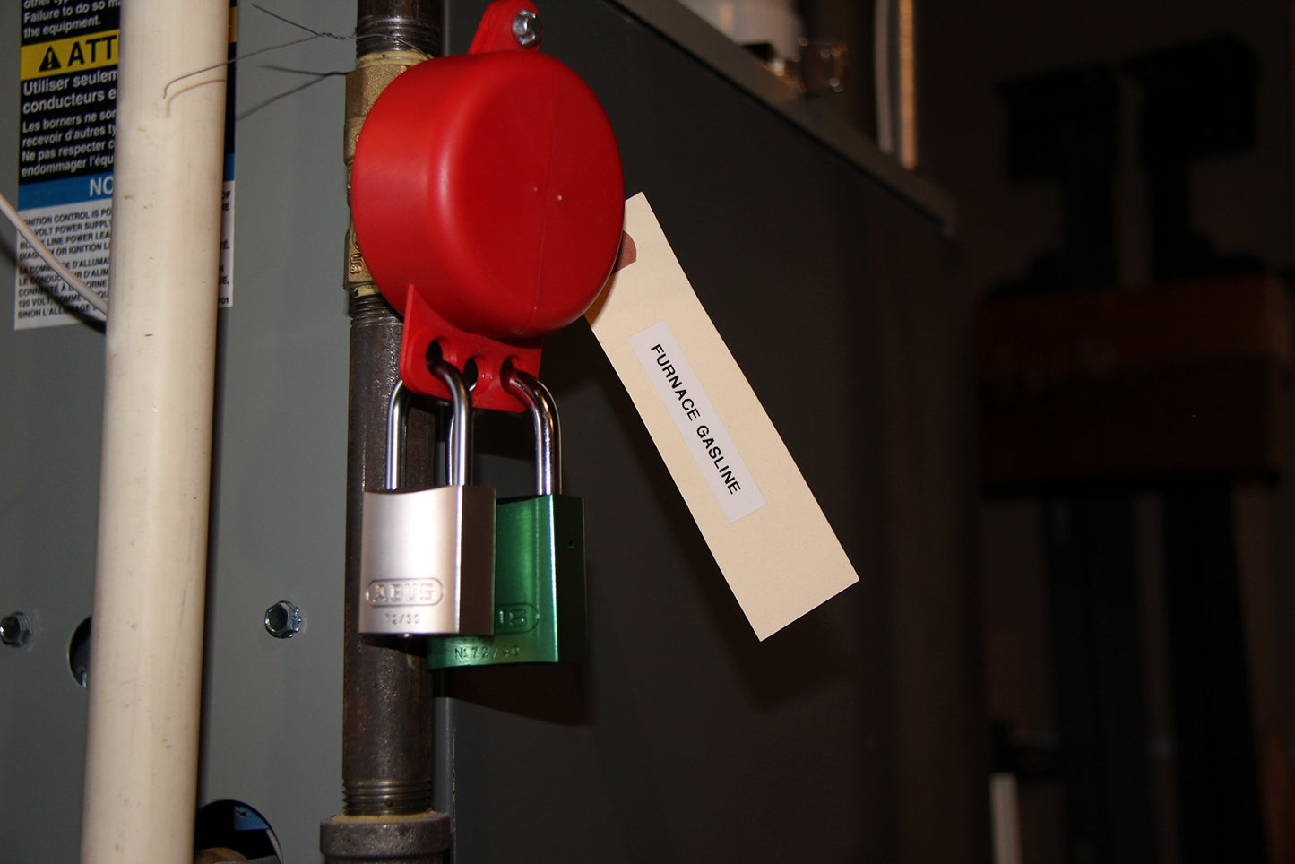 ABUS 72/40 KD Safety Lockout Aluminum Keyed Different Padlock with 1" Shackle, Silver