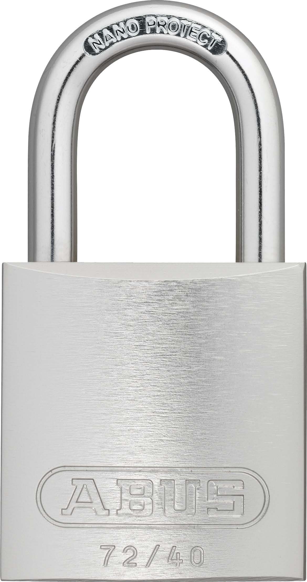 ABUS 72/40 KD Safety Lockout Aluminum Keyed Different Padlock with 1" Shackle, Silver