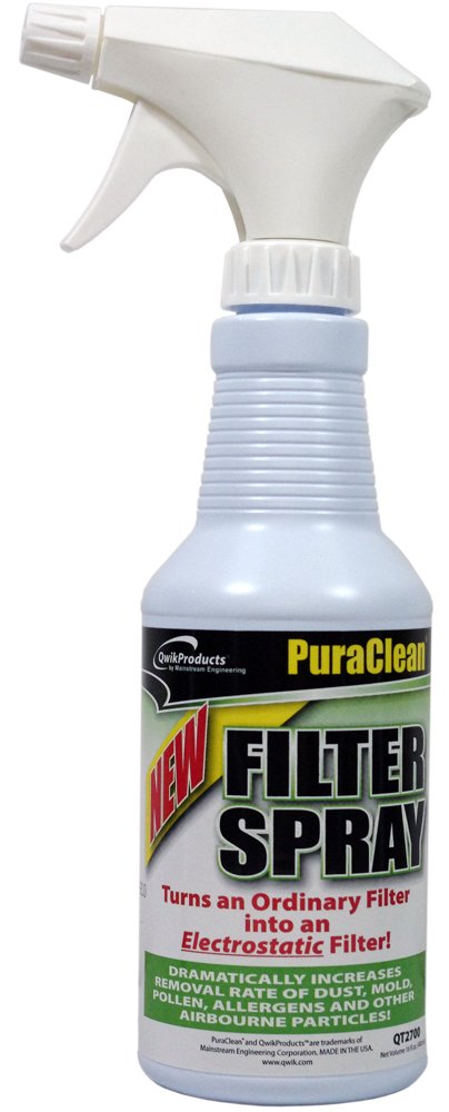 QwikProducts QT2700 Puraclean Filter Spray 16 oz Bottle